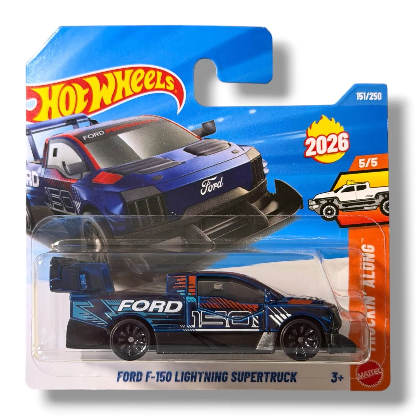 Ford F-150 Lightning Supertruck azul — imagen de referencia